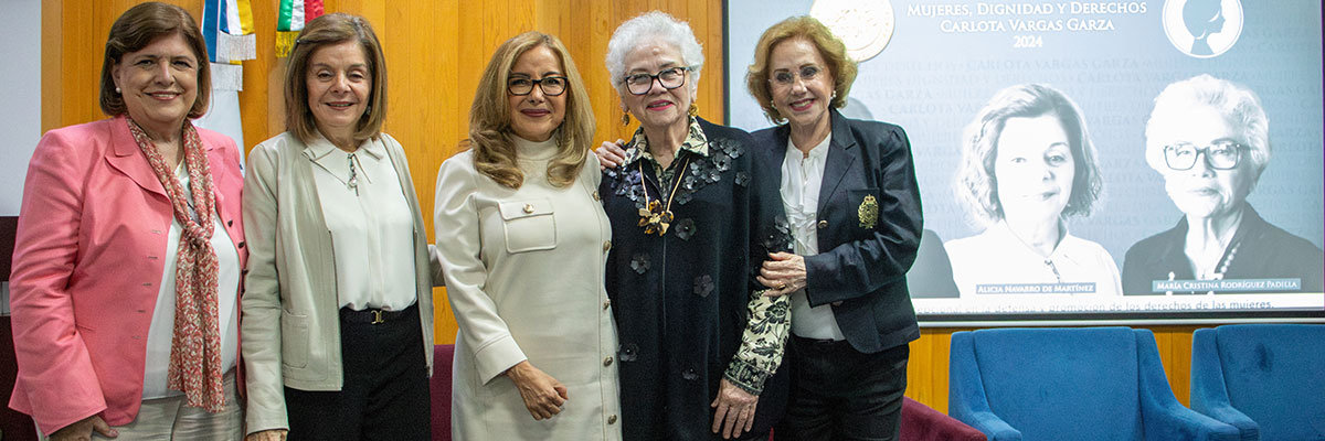 Comunicado 054/2024: Realiza CEDHNL tercera entrega del Premio Mujeres Dignidad y Derechos: Carlota Vargas